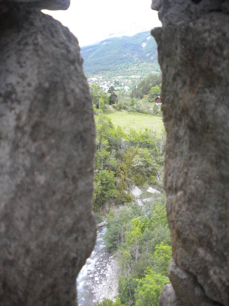 A look into the outside world from the fortress of Colmars les Alpes