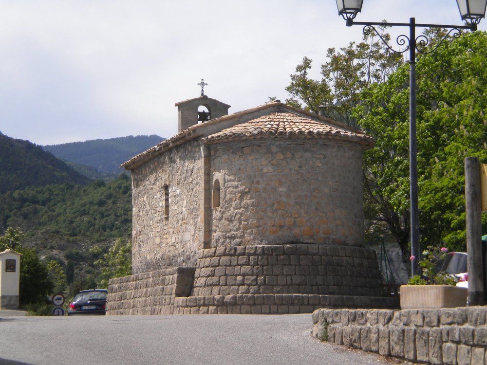 A small town church in a Provencal provincial town