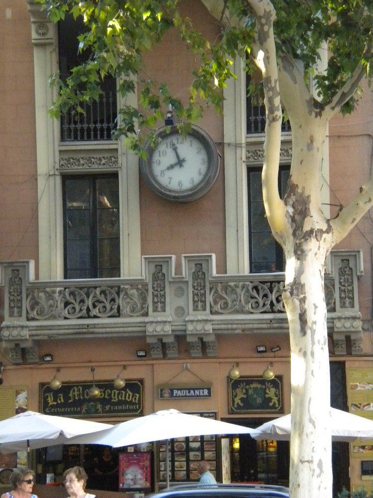 Rambla of Figueres the hometown of Salvador Dali
