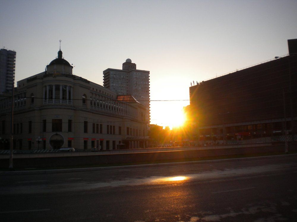 Sunset in the Old Arbat