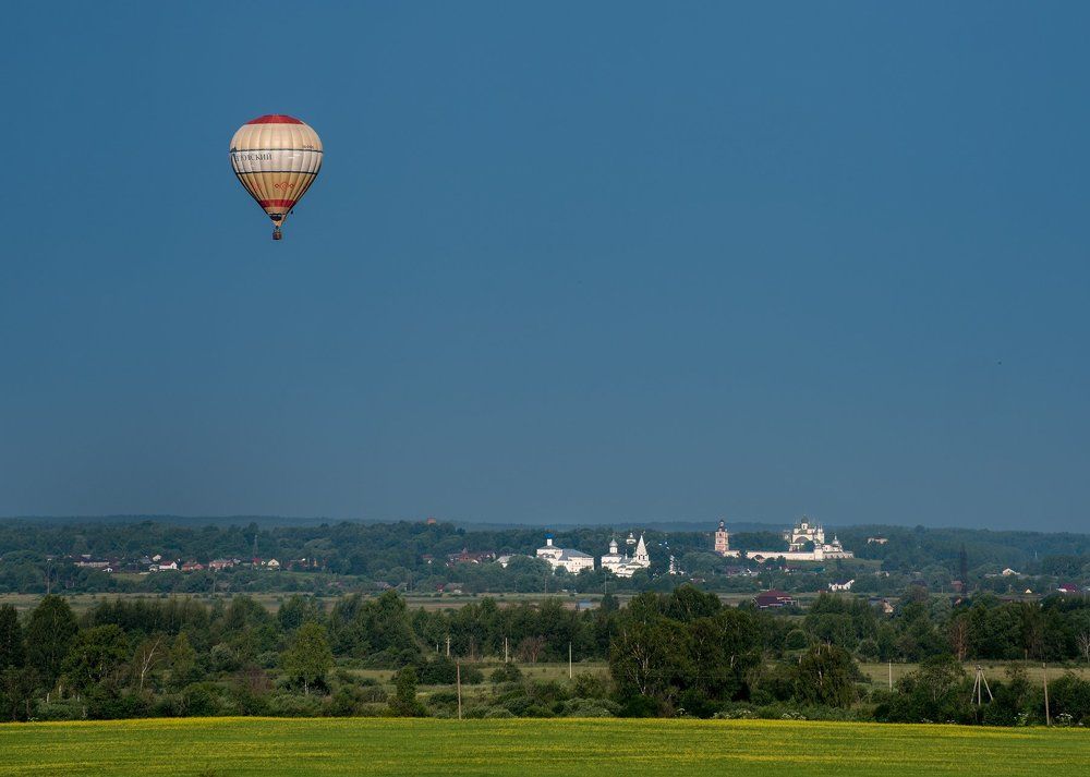 Полеты на шаре над городом