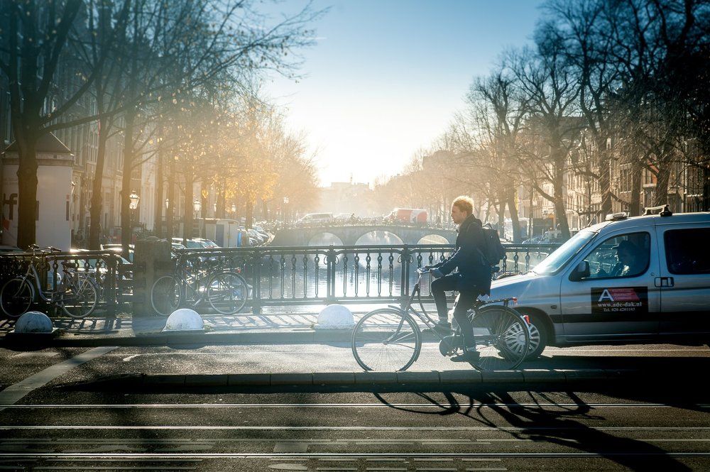 Амстердамский велосипедист