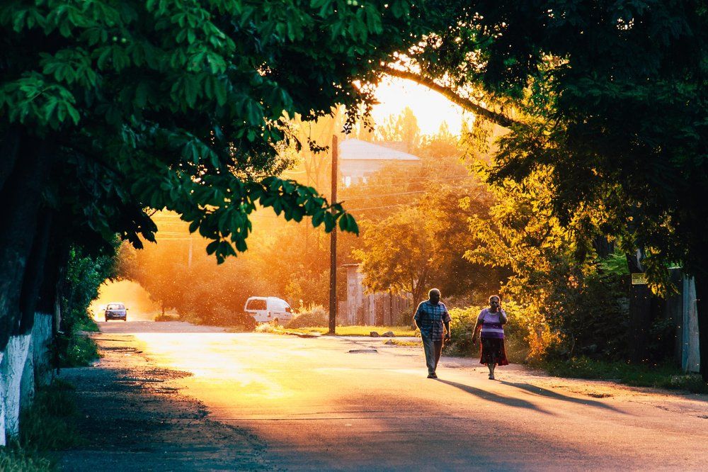 Июльский вечер в городе Н