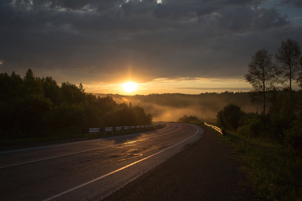 теплым вечером