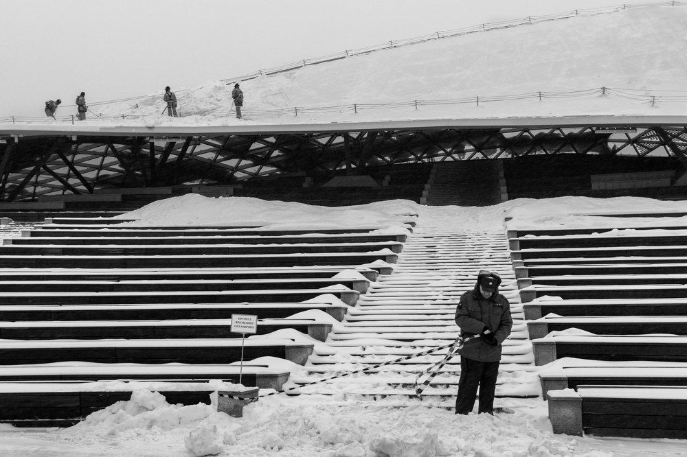 Winter black and white