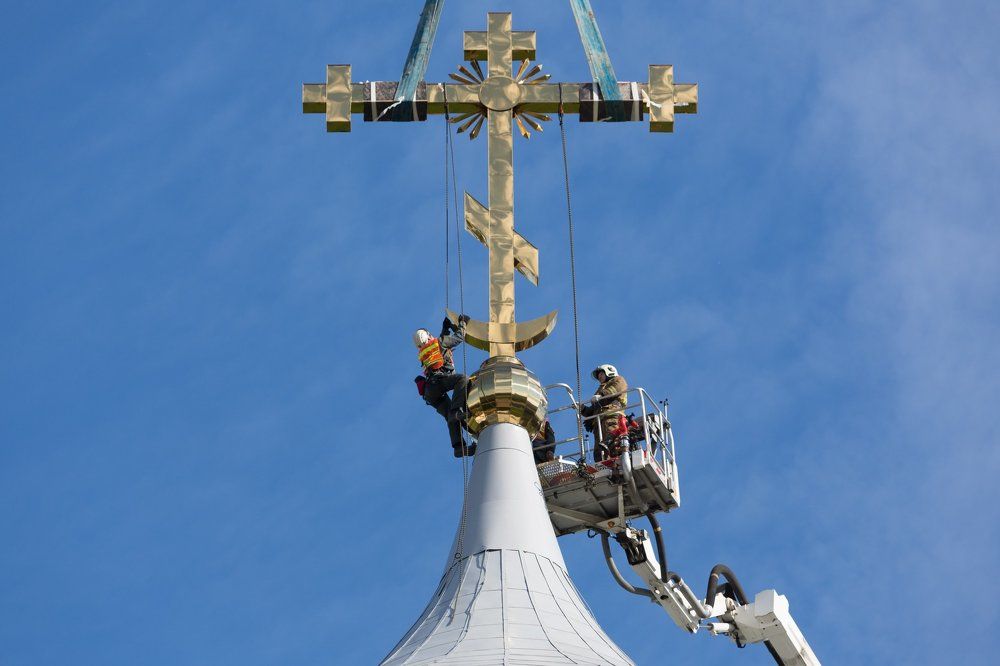 Установка креста