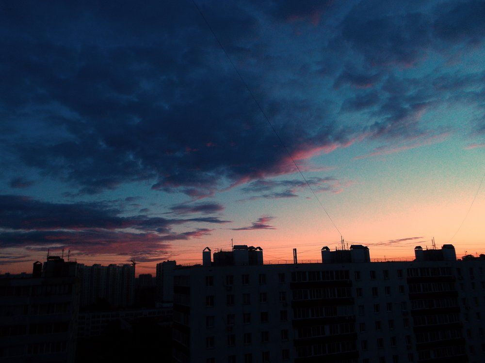 Рассвет на окраине Москвы