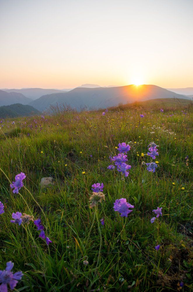 Закат в горах