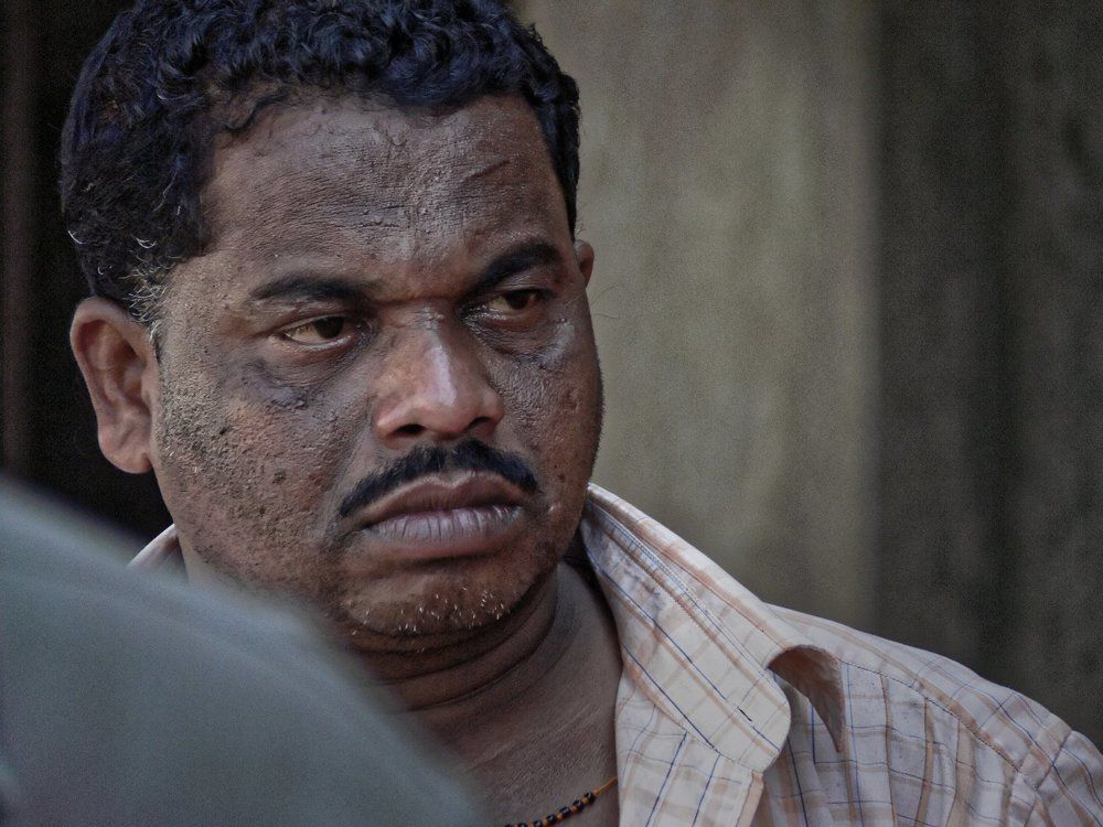 Гоа. Водитель автобуса, после поломки.