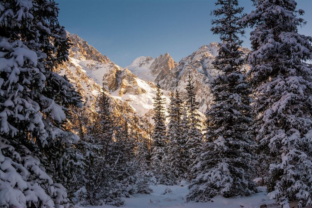 Зима в горах