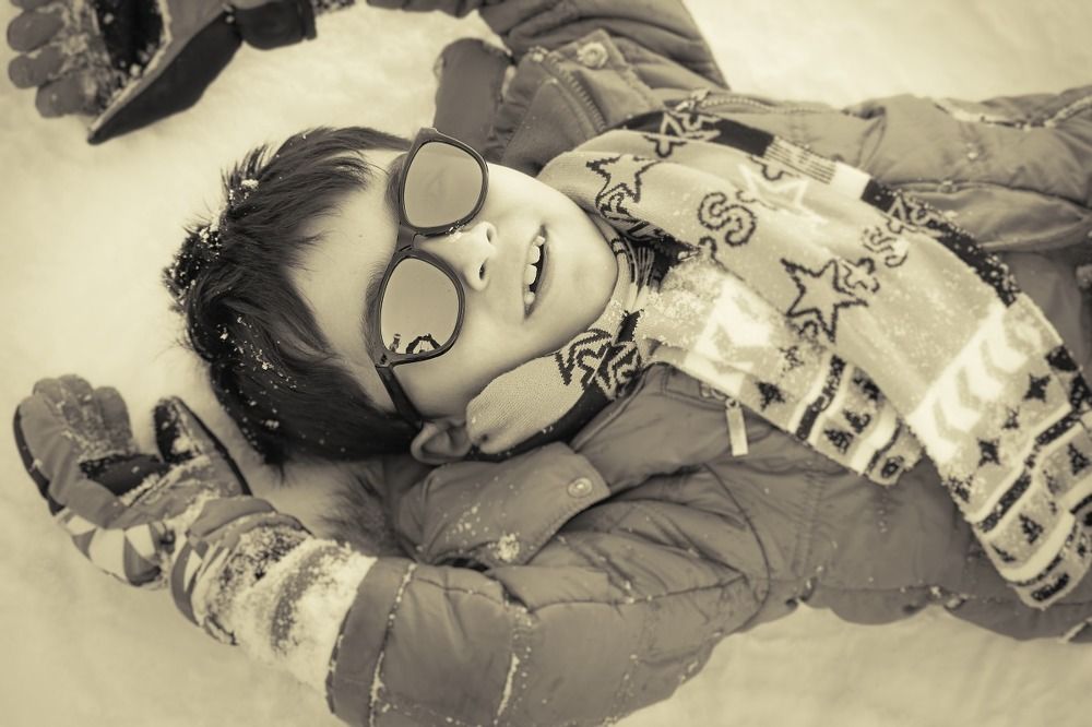 Having fun in snow