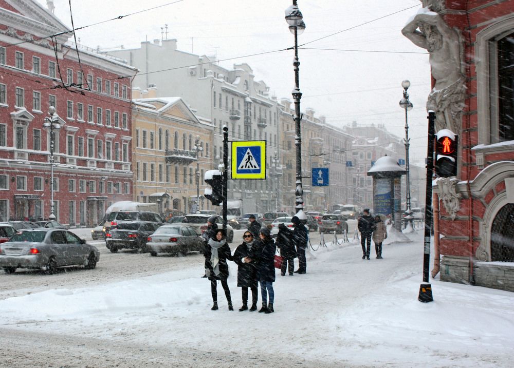 Метель в Санкт-Петербурге