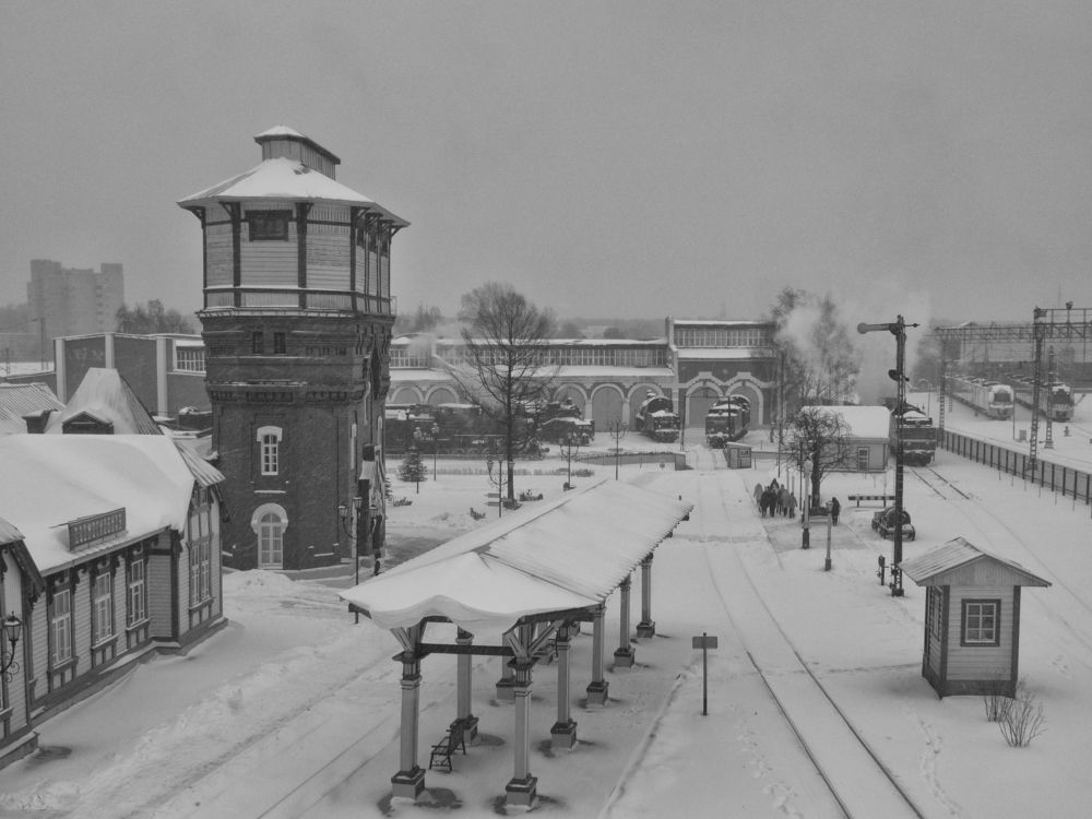 At the old train station