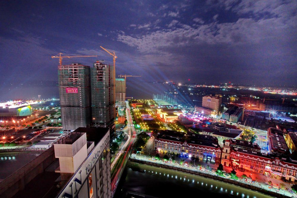 Phnom Penh city at night
