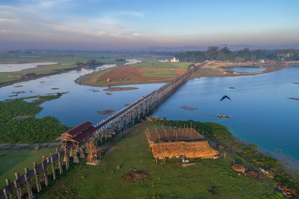 Мьянма вид сверху