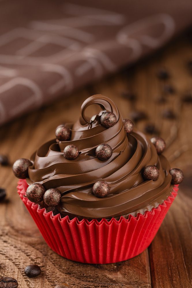 Шоколадный капкейк