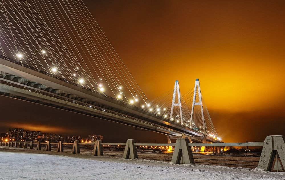 Санкт Петербург. Большой Обуховский мост.