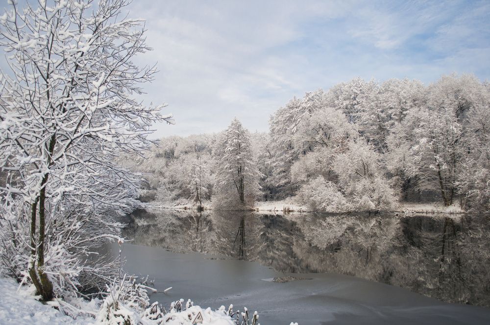 Зима на речке.