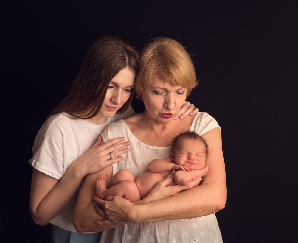 Grandma with grandchild
