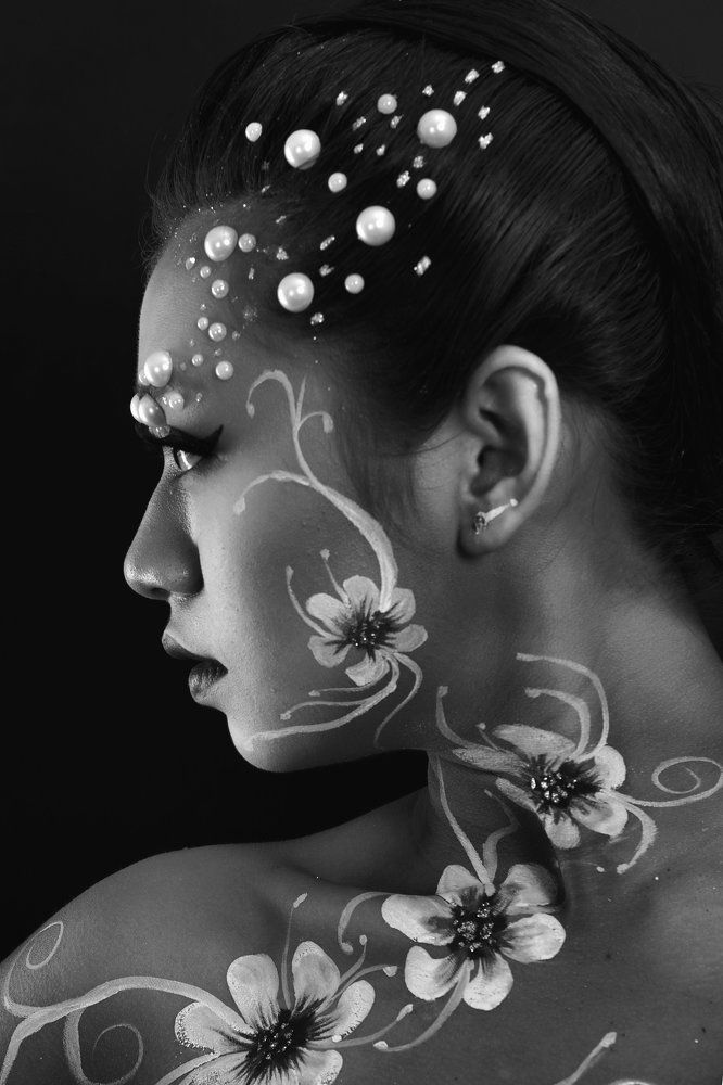 The Flowers And Girl