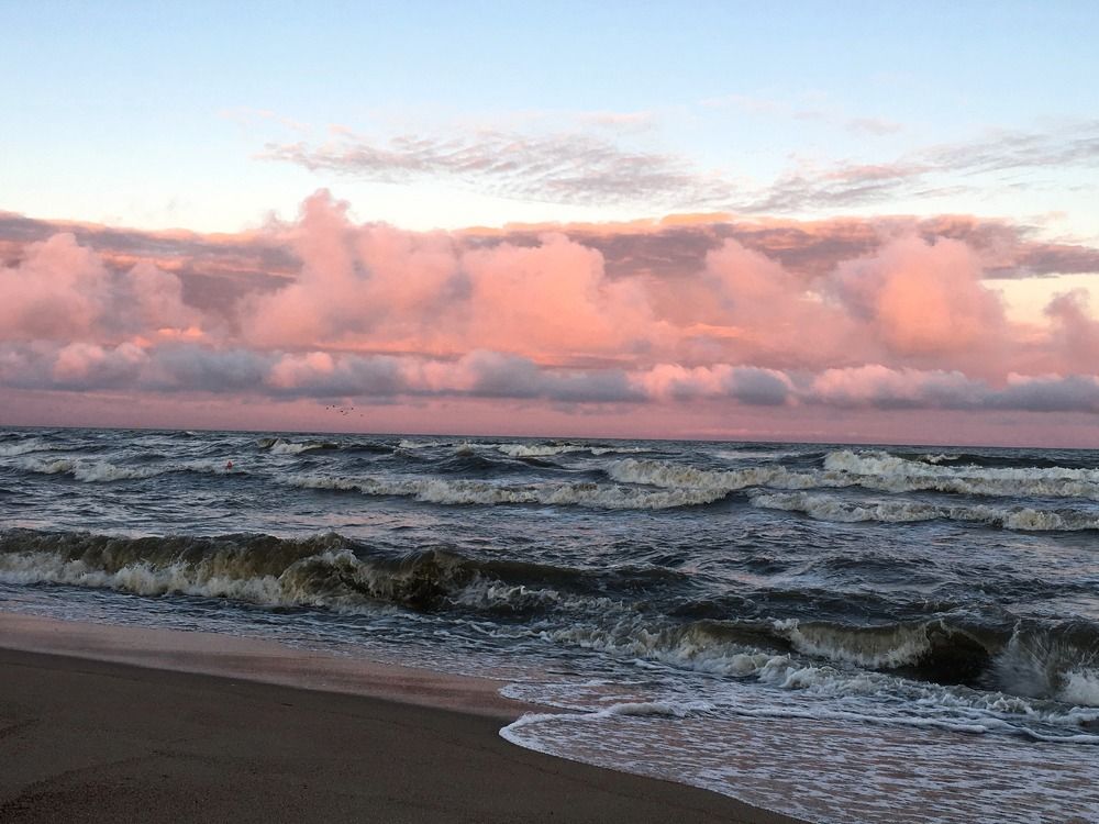 Розовый рассвет...