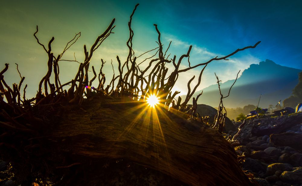 Sunrise over the Mount Kinabalu