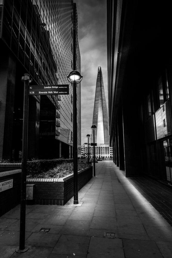 The 'Shard' from the other side of the river Thames.