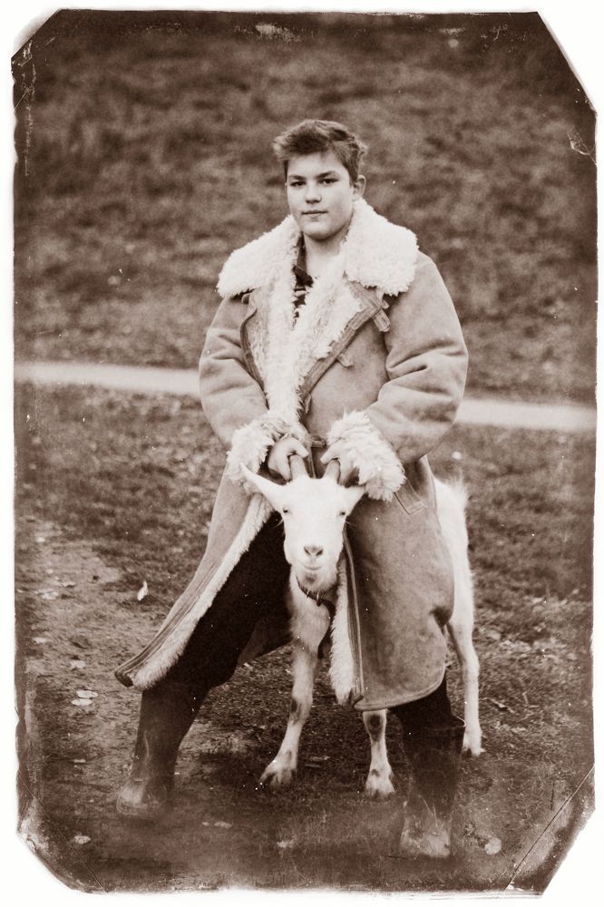 В палисаднике