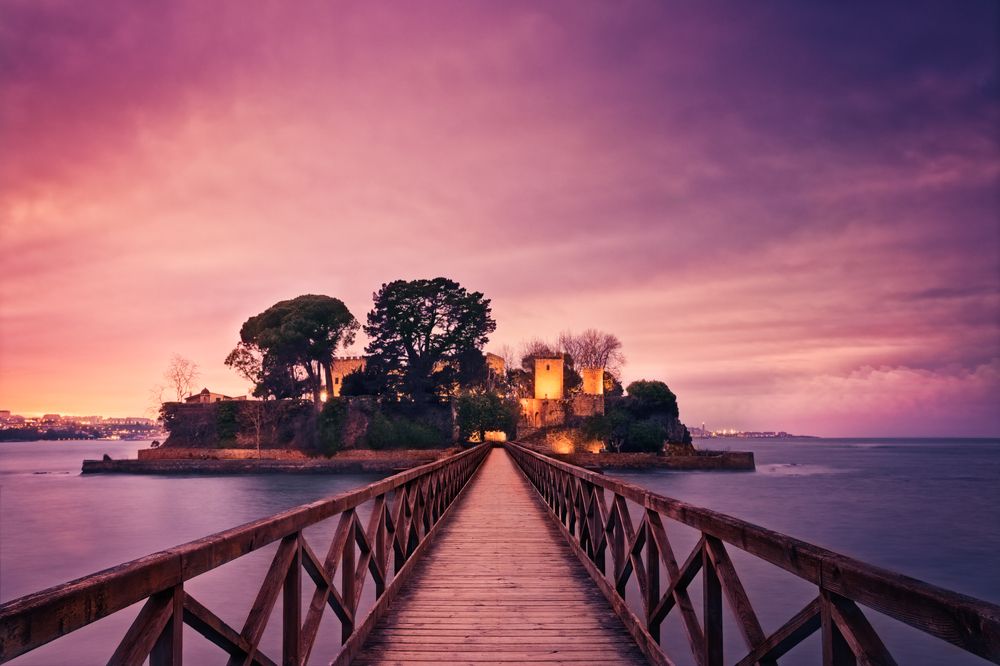 Walking to the sunset