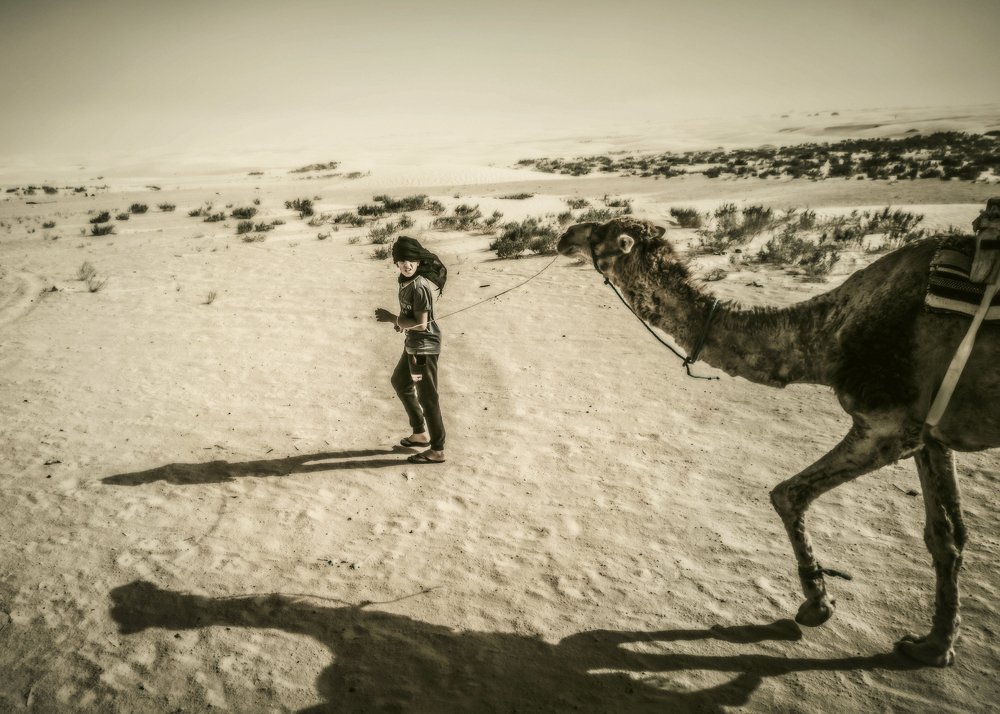 Мальчик - погонщик верблюдов