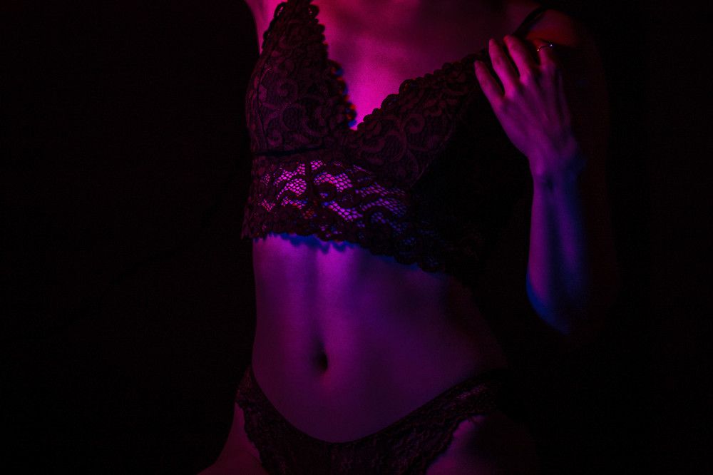 Blue and red