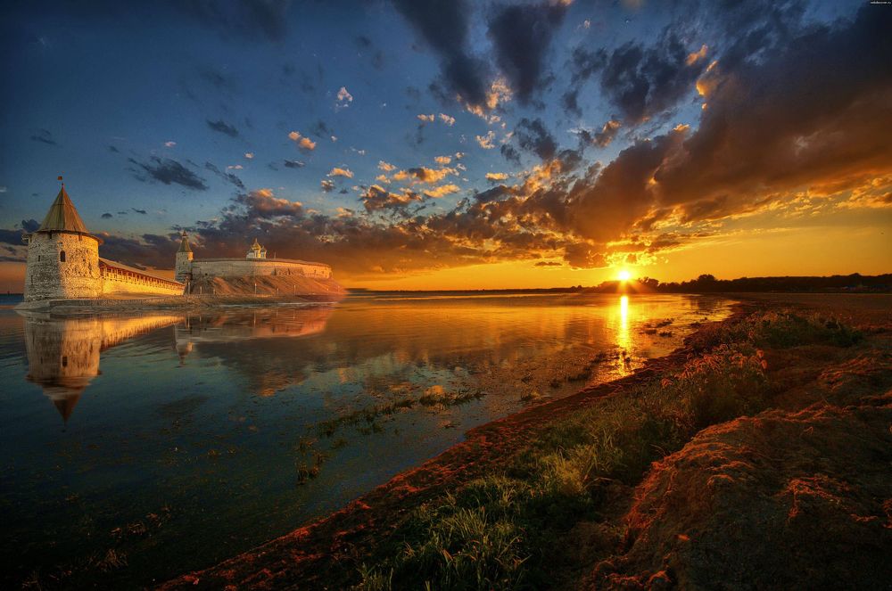 Псков! Закат!