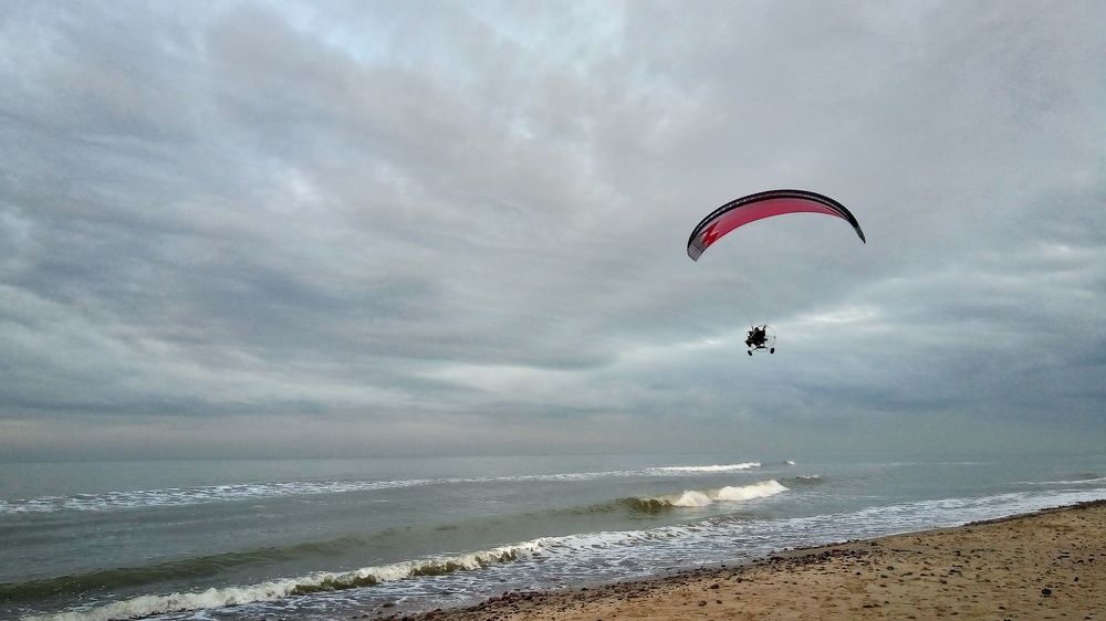 Полет над побережьем Балтики
