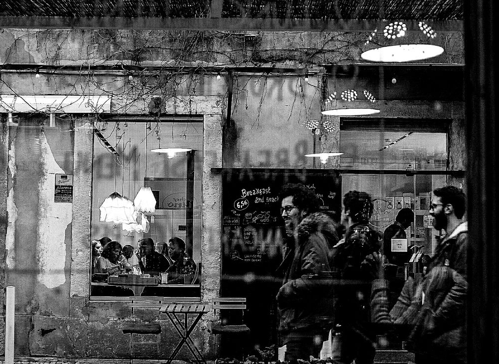 through to the window