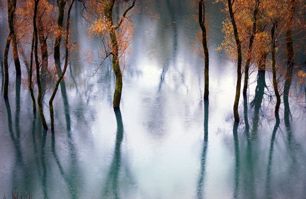 A rainy day at Scadar lake