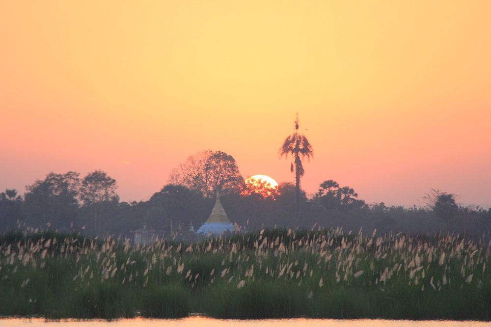 The Stupa and Sunset