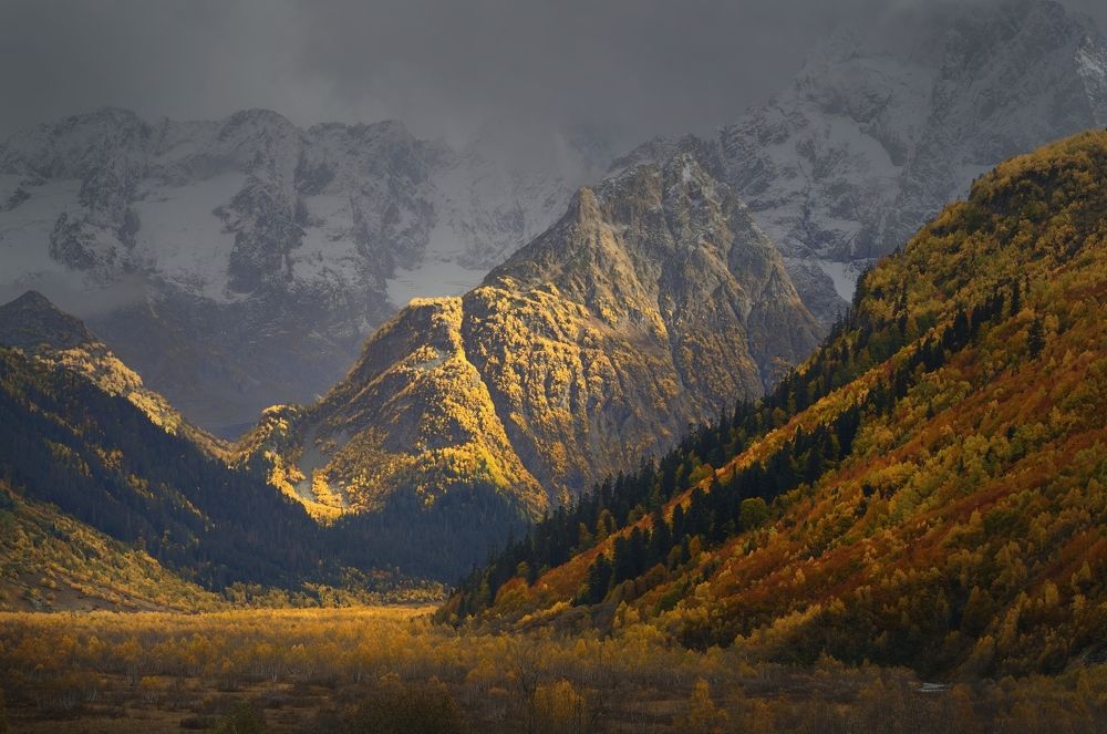 Закат в горах