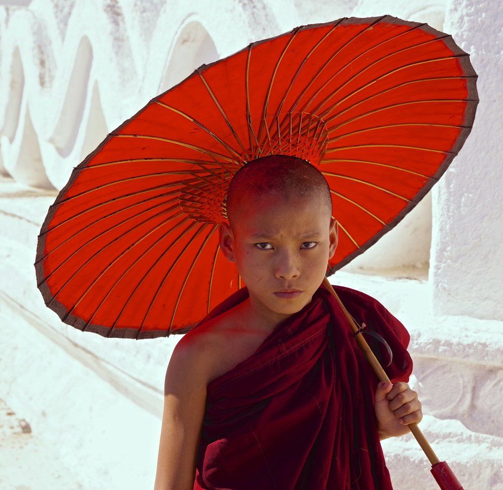 Маленький буддийский монах .