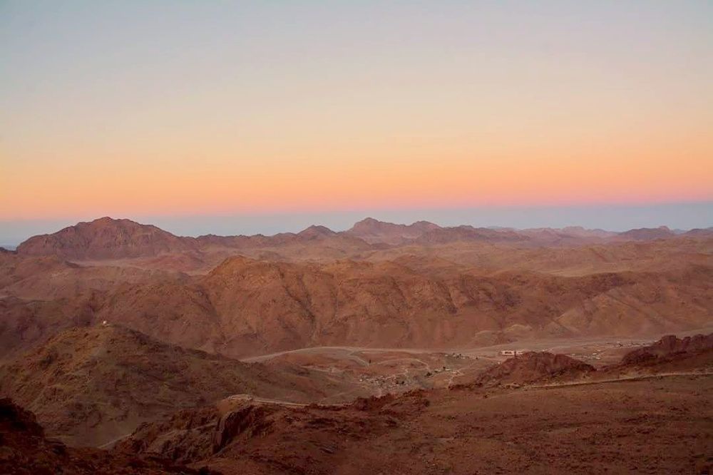 Sunset in the desert