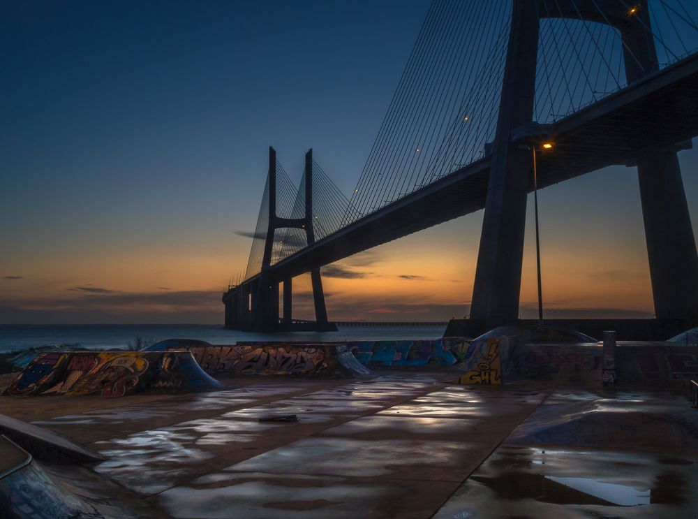 Skatepark with a view