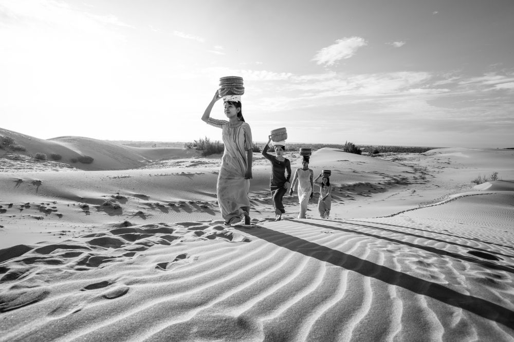 Cham Girl on the Sand Hill