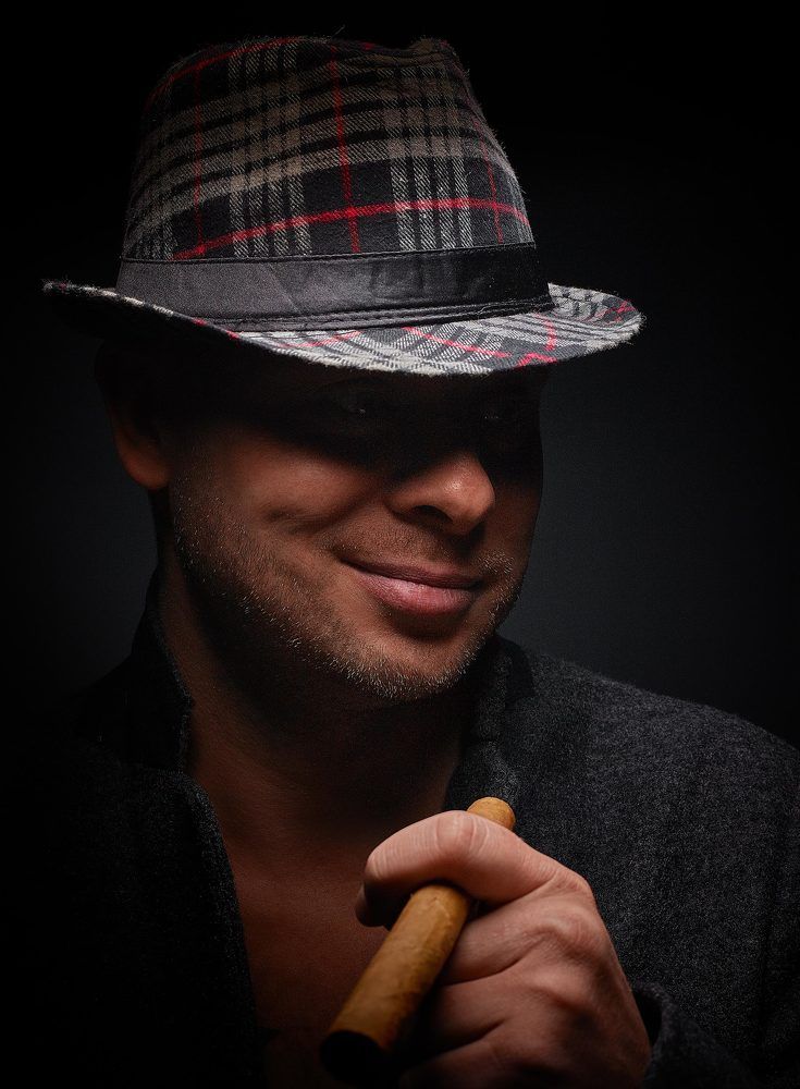 hat and cigar