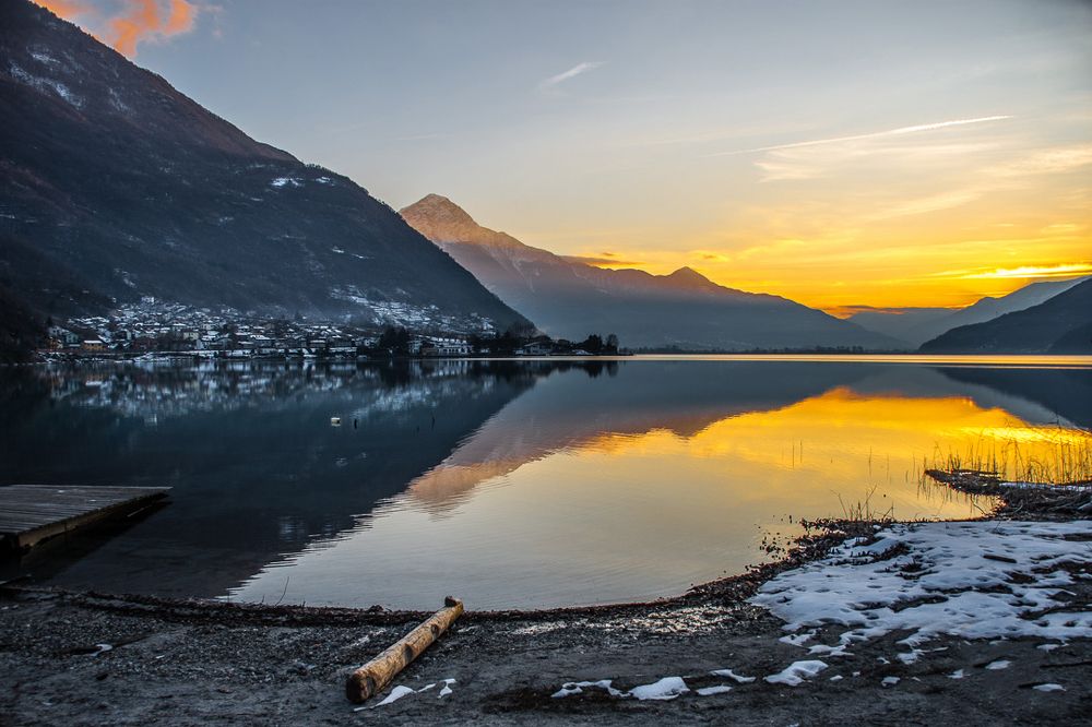 Atardecer en el lago