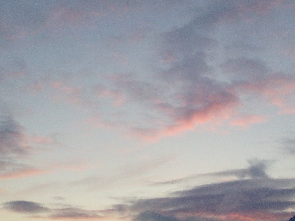 pink clouds