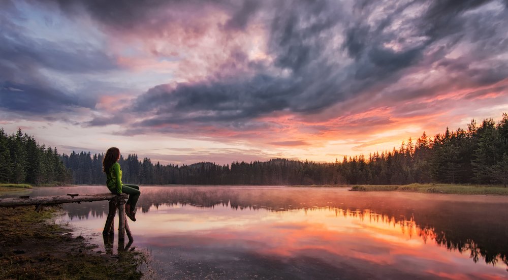 Закат на "Широкой поляне"