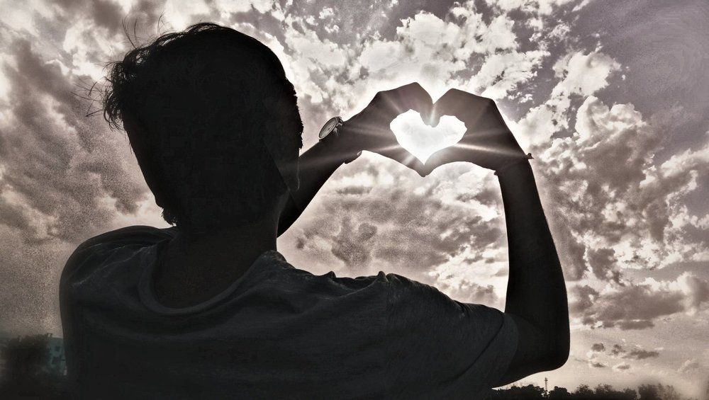 Heart in the clouds