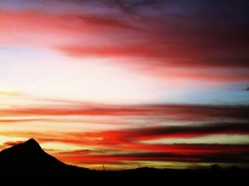 sunset in Arbelaez, Colombia