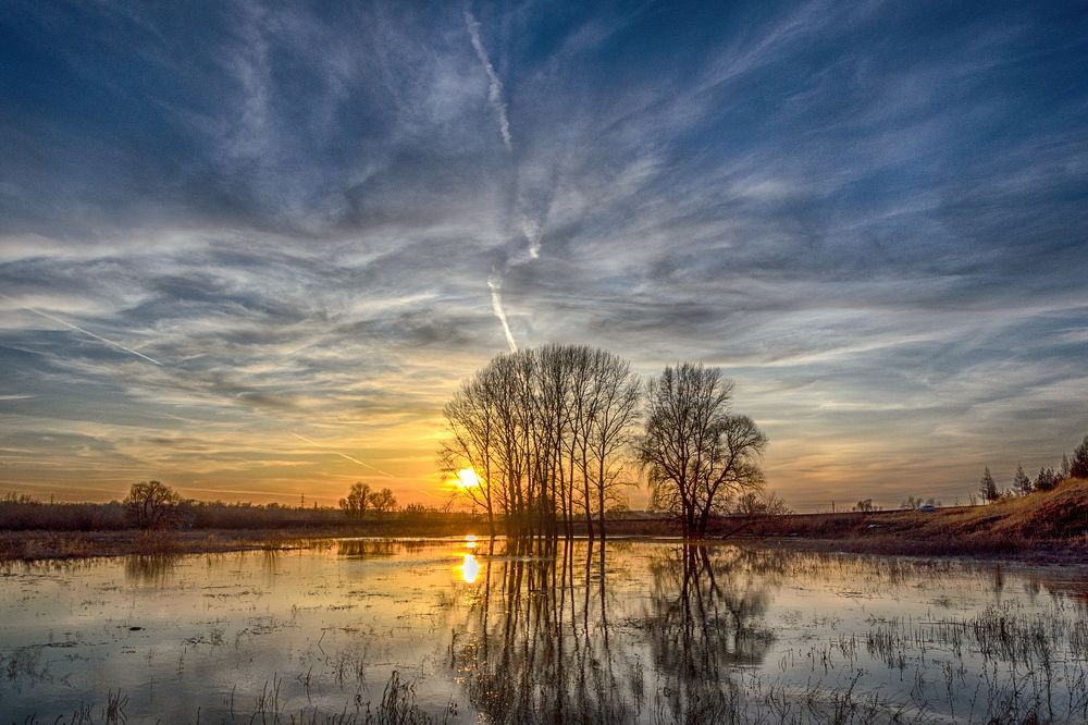 весенний закат