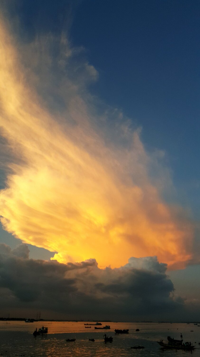 colorful cluds