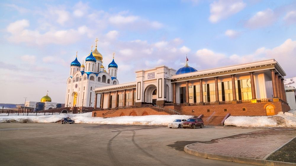 Облака за час до заката. Сахалин